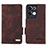 Leather Case Stands Flip Cover Holder L03Z for Oppo Reno9 Pro+ Plus 5G Brown