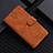 Leather Case Stands Flip Cover Holder L03Z for Realme GT Neo2 5G Brown