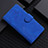 Leather Case Stands Flip Cover Holder L03Z for Realme Q3 5G Blue