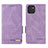 Leather Case Stands Flip Cover Holder L03Z for Samsung Galaxy A03 Purple