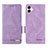 Leather Case Stands Flip Cover Holder L03Z for Samsung Galaxy A04E Purple