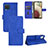 Leather Case Stands Flip Cover Holder L03Z for Samsung Galaxy A12 5G Blue