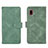 Leather Case Stands Flip Cover Holder L03Z for Samsung Galaxy A20 SC-02M SCV46 Green