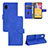 Leather Case Stands Flip Cover Holder L03Z for Samsung Galaxy A21 SC-42A Blue