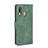 Leather Case Stands Flip Cover Holder L03Z for Samsung Galaxy A40 Green