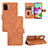 Leather Case Stands Flip Cover Holder L03Z for Samsung Galaxy A41 Brown