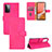 Leather Case Stands Flip Cover Holder L03Z for Samsung Galaxy A72 5G Hot Pink