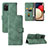 Leather Case Stands Flip Cover Holder L03Z for Samsung Galaxy M02s Green