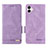 Leather Case Stands Flip Cover Holder L03Z for Samsung Galaxy M04 Purple