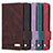 Leather Case Stands Flip Cover Holder L03Z for Samsung Galaxy S21 FE 5G