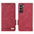 Leather Case Stands Flip Cover Holder L03Z for Samsung Galaxy S21 FE 5G Red