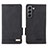 Leather Case Stands Flip Cover Holder L03Z for Samsung Galaxy S22 5G Black