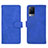 Leather Case Stands Flip Cover Holder L03Z for Vivo V21 5G Blue