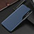 Leather Case Stands Flip Cover Holder L04 for Samsung Galaxy S21 5G Blue