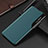 Leather Case Stands Flip Cover Holder L04 for Samsung Galaxy S21 FE 5G Green