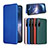 Leather Case Stands Flip Cover Holder L04Z for HTC Desire 22 Pro 5G