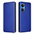 Leather Case Stands Flip Cover Holder L04Z for Huawei Honor X7 Blue