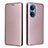 Leather Case Stands Flip Cover Holder L04Z for Huawei Honor X7 Rose Gold