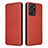 Leather Case Stands Flip Cover Holder L04Z for Huawei Honor X7a Red