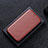 Leather Case Stands Flip Cover Holder L04Z for LG Velvet 4G Brown