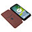 Leather Case Stands Flip Cover Holder L04Z for Motorola Moto E13