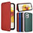 Leather Case Stands Flip Cover Holder L04Z for Motorola Moto G73 5G