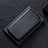 Leather Case Stands Flip Cover Holder L04Z for Nokia C10 Black