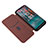 Leather Case Stands Flip Cover Holder L04Z for Nokia C12