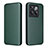 Leather Case Stands Flip Cover Holder L04Z for OnePlus 10T 5G Green