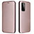 Leather Case Stands Flip Cover Holder L04Z for OnePlus 9 5G Rose Gold