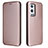 Leather Case Stands Flip Cover Holder L04Z for OnePlus 9 Pro 5G Rose Gold