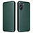 Leather Case Stands Flip Cover Holder L04Z for Realme 10 Pro 5G Green