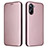 Leather Case Stands Flip Cover Holder L04Z for Realme 10 Pro 5G Rose Gold