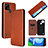 Leather Case Stands Flip Cover Holder L04Z for Realme C21