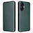 Leather Case Stands Flip Cover Holder L04Z for Realme C55 Green