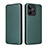 Leather Case Stands Flip Cover Holder L04Z for Realme C67 Green