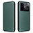 Leather Case Stands Flip Cover Holder L04Z for Realme GT Neo6 5G Green