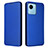 Leather Case Stands Flip Cover Holder L04Z for Realme Narzo 50i Prime Blue