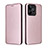 Leather Case Stands Flip Cover Holder L04Z for Realme Narzo N53 Rose Gold