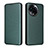 Leather Case Stands Flip Cover Holder L04Z for Realme V50s 5G Green