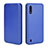 Leather Case Stands Flip Cover Holder L04Z for Samsung Galaxy A01 SM-A015 Blue