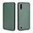 Leather Case Stands Flip Cover Holder L04Z for Samsung Galaxy A01 SM-A015 Green