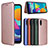 Leather Case Stands Flip Cover Holder L04Z for Samsung Galaxy A02