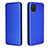 Leather Case Stands Flip Cover Holder L04Z for Samsung Galaxy A12 Blue