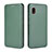 Leather Case Stands Flip Cover Holder L04Z for Samsung Galaxy A20 SC-02M SCV46 Green