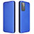 Leather Case Stands Flip Cover Holder L04Z for Samsung Galaxy A72 4G Blue