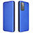 Leather Case Stands Flip Cover Holder L04Z for Samsung Galaxy A72 5G Blue