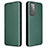 Leather Case Stands Flip Cover Holder L04Z for Samsung Galaxy A72 5G Green