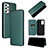 Leather Case Stands Flip Cover Holder L04Z for Samsung Galaxy A73 5G Green