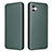 Leather Case Stands Flip Cover Holder L04Z for Samsung Galaxy F04 Green